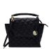 MOSZ Handtas Phoebe Quilted Black Shiny Light Gold