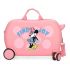 Minnie Find Your Joy Rolling Suitcase 4 Wheels 45 cm Pink