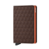 Secrid Slim Wallet Portemonnee Optical Brown- Orange