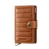Secrid Premium Mini Wallet Portemonnee Emboss Lines Cognac