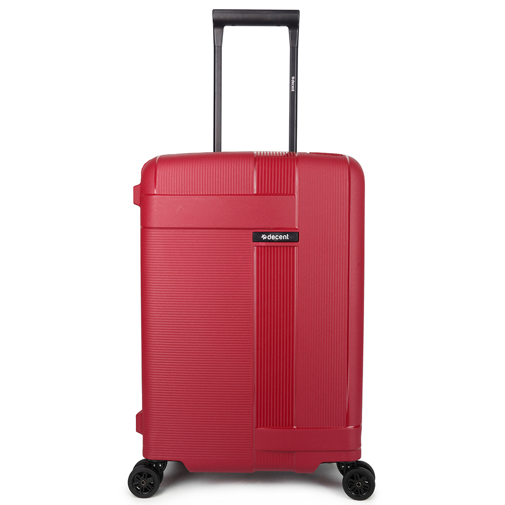 Decent Transit Handbagage Spinner 55 Red - Harde koffers