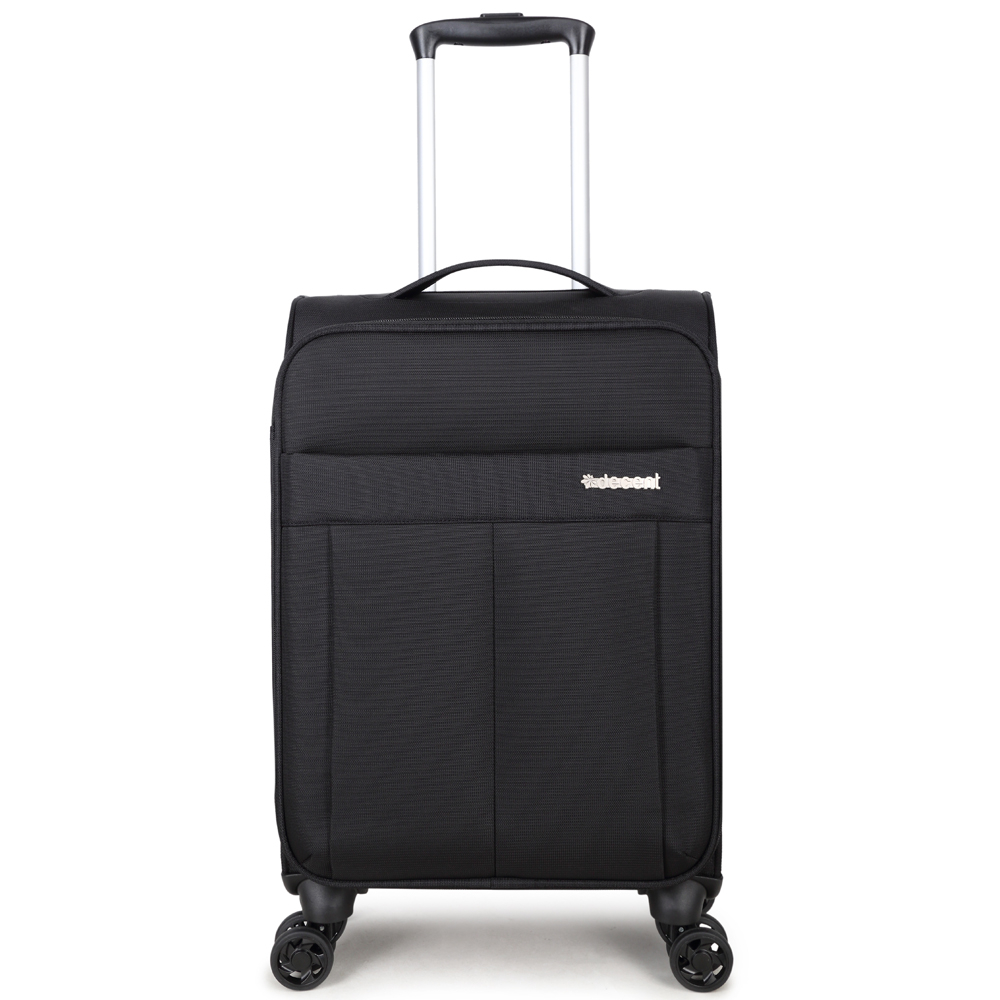 Decent D-Upright Handbagage Spinner 55 Black - Zachte koffers