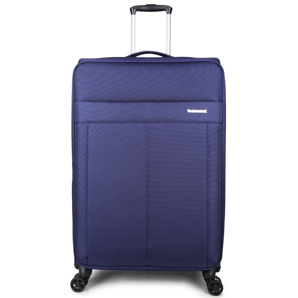 Decent D-Upright Spinner 76 Expandable Dark Blue - Zachte koffers