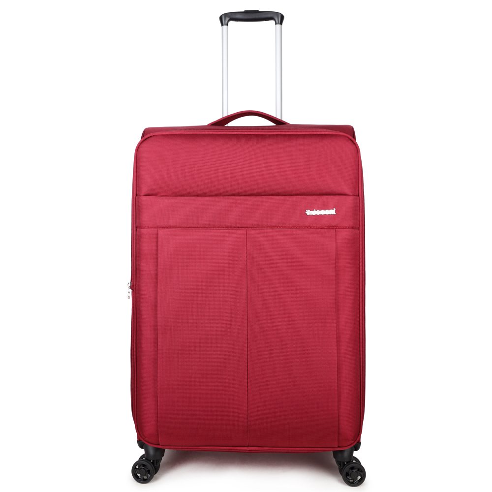 Decent D-Upright Spinner 76 Expandable Red - Zachte koffers