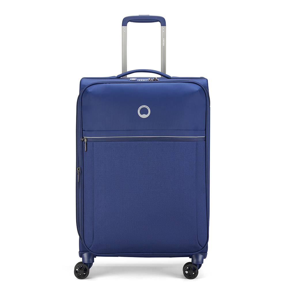Delsey Zachte koffer / Trolley / Reiskoffer - Brochant 2.0 - 67 cm (medium) - Blauw