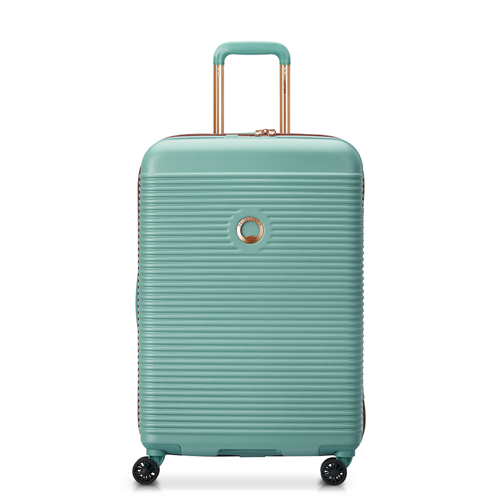 Delsey Harde koffer / Trolley / Reiskoffer - Freestyle - 67 cm (medium) - Groen