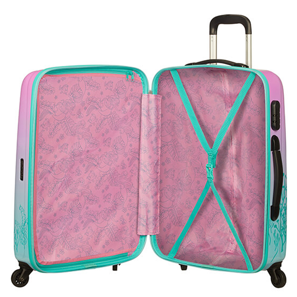little mermaid rolling luggage