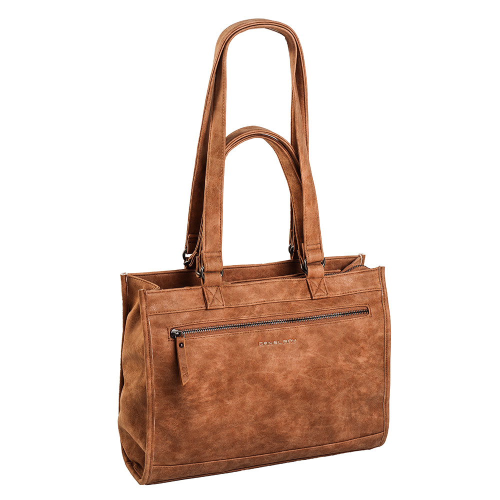 Daniel Ray Lake Laptop Schoudertas 15 Cognac