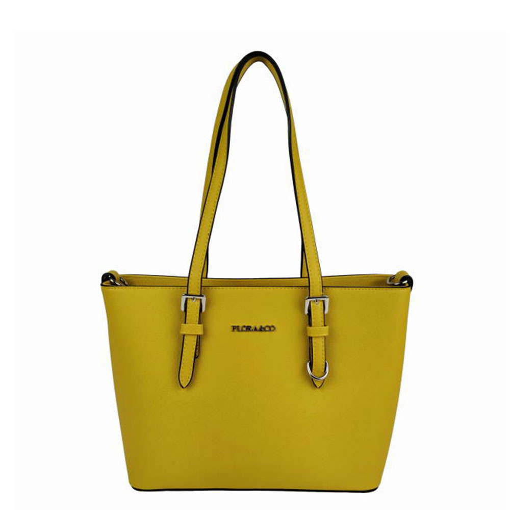 Flora Co Shoulder Bag Saffiano Small Yellow