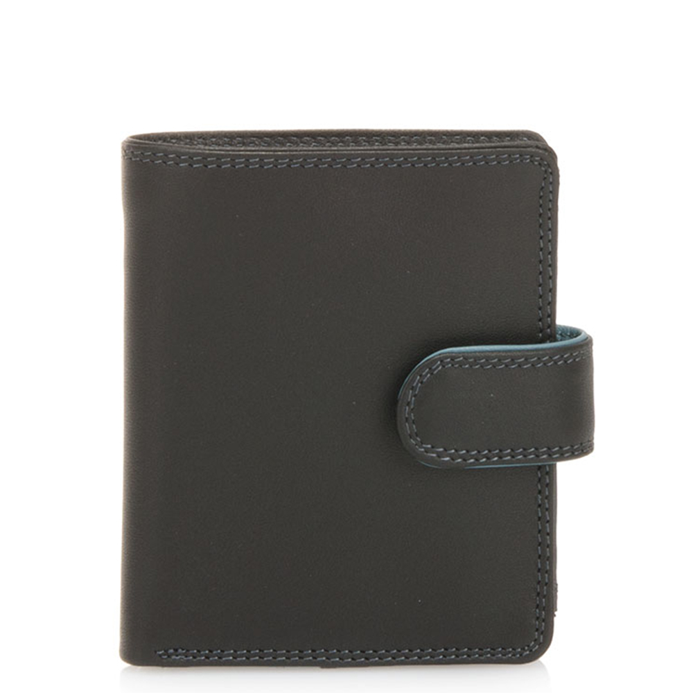Mywalit Tri-Fold Tab Wallet Portemonnee Black Grey - Dames portemonnees