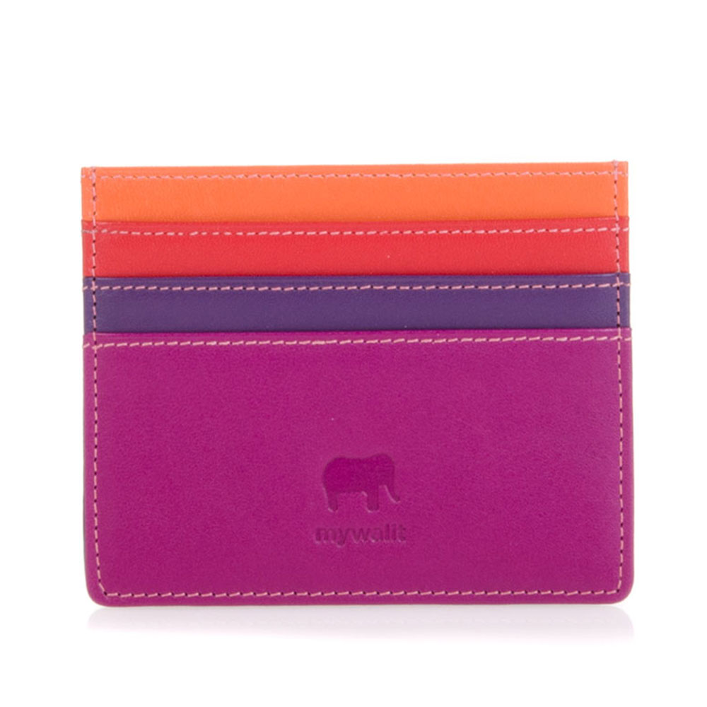 Mywalit Double Sided Credit Card Holder Sangria Multi