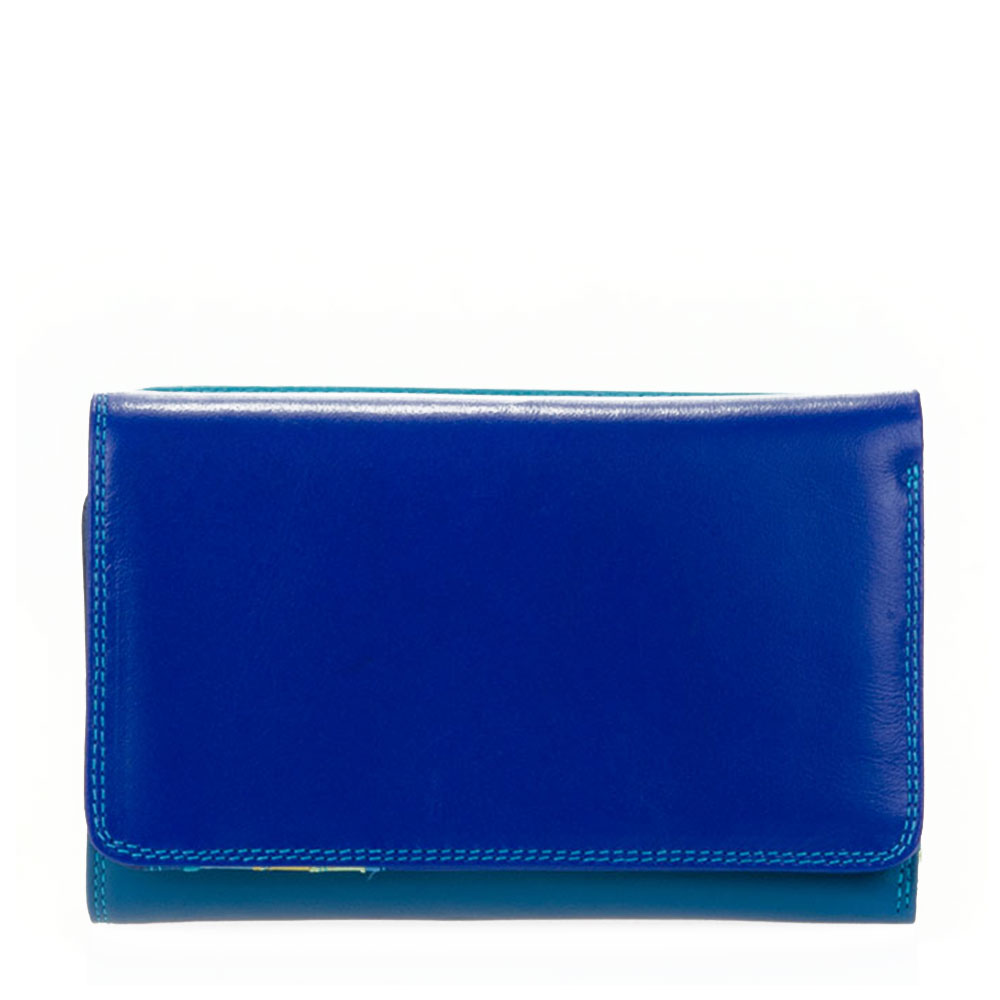 Mywalit Medium Tri-Fold Wallet Outer Zip Portemonnee Seascape - Dames portemonnees