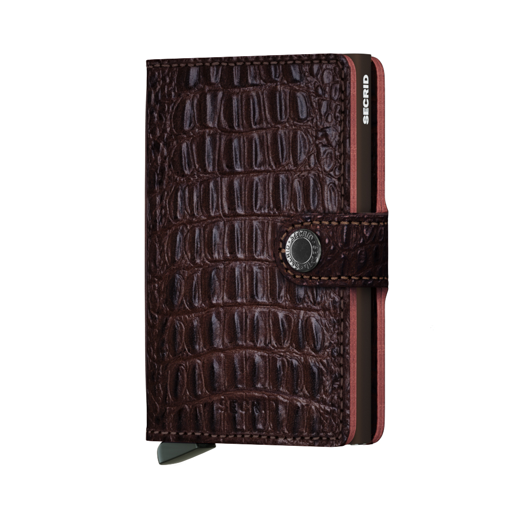 Secrid Mini Wallet Portemonnee Nile Brown - Dames portemonnees
