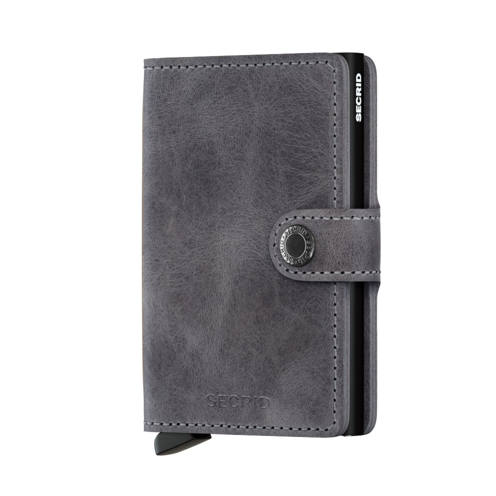 Secrid Mini Wallet Portemonnee Vintage Grey Black - Dames portemonnees