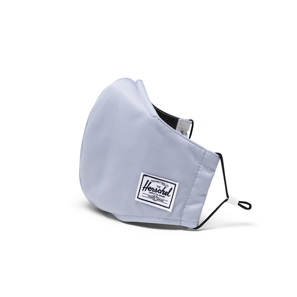 Herschel Classic Fitted Facemask Mondkapje Light Grey - Accessoires