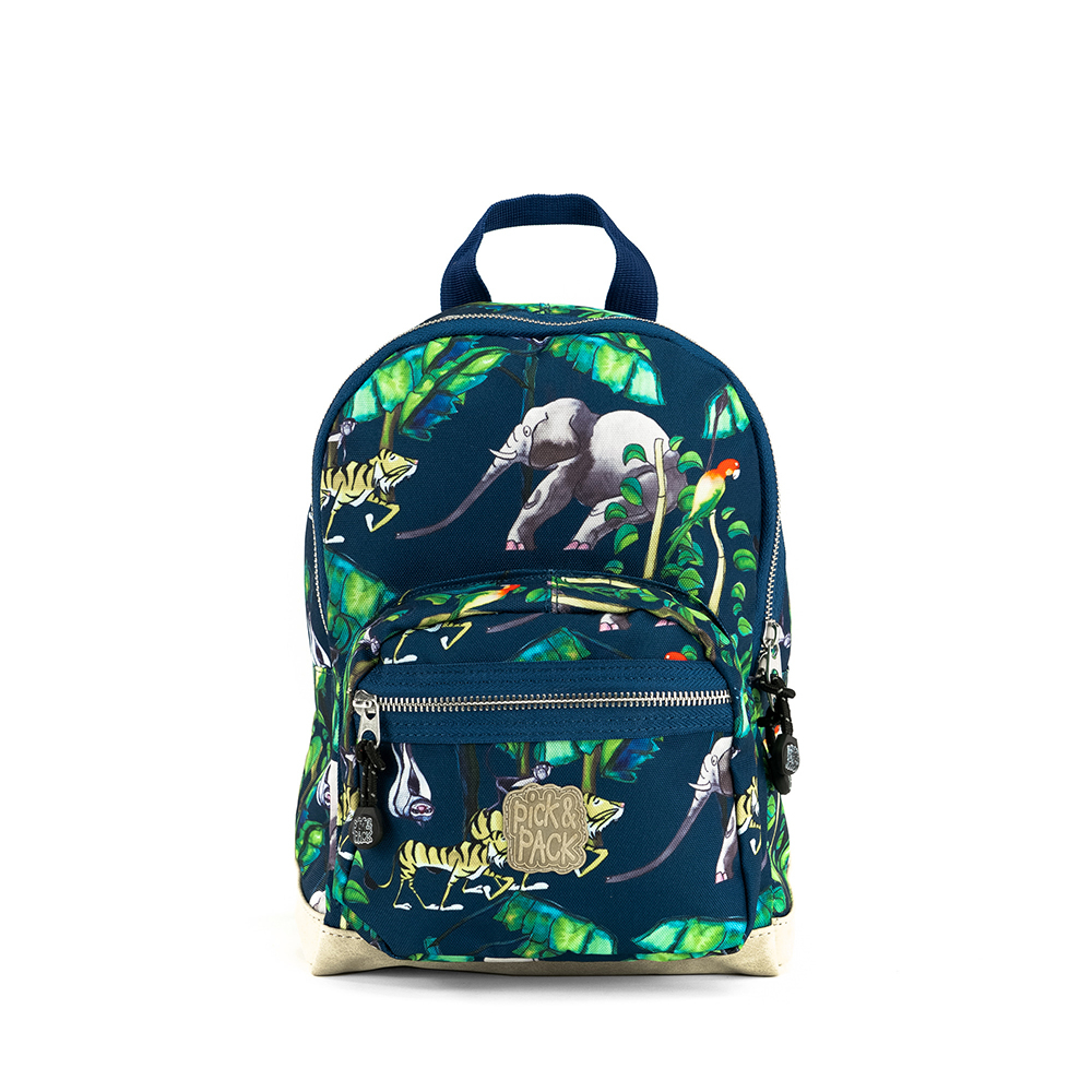 Pick & Pack Rugzak S Happy Jungle Navy - Kinder rugtassen