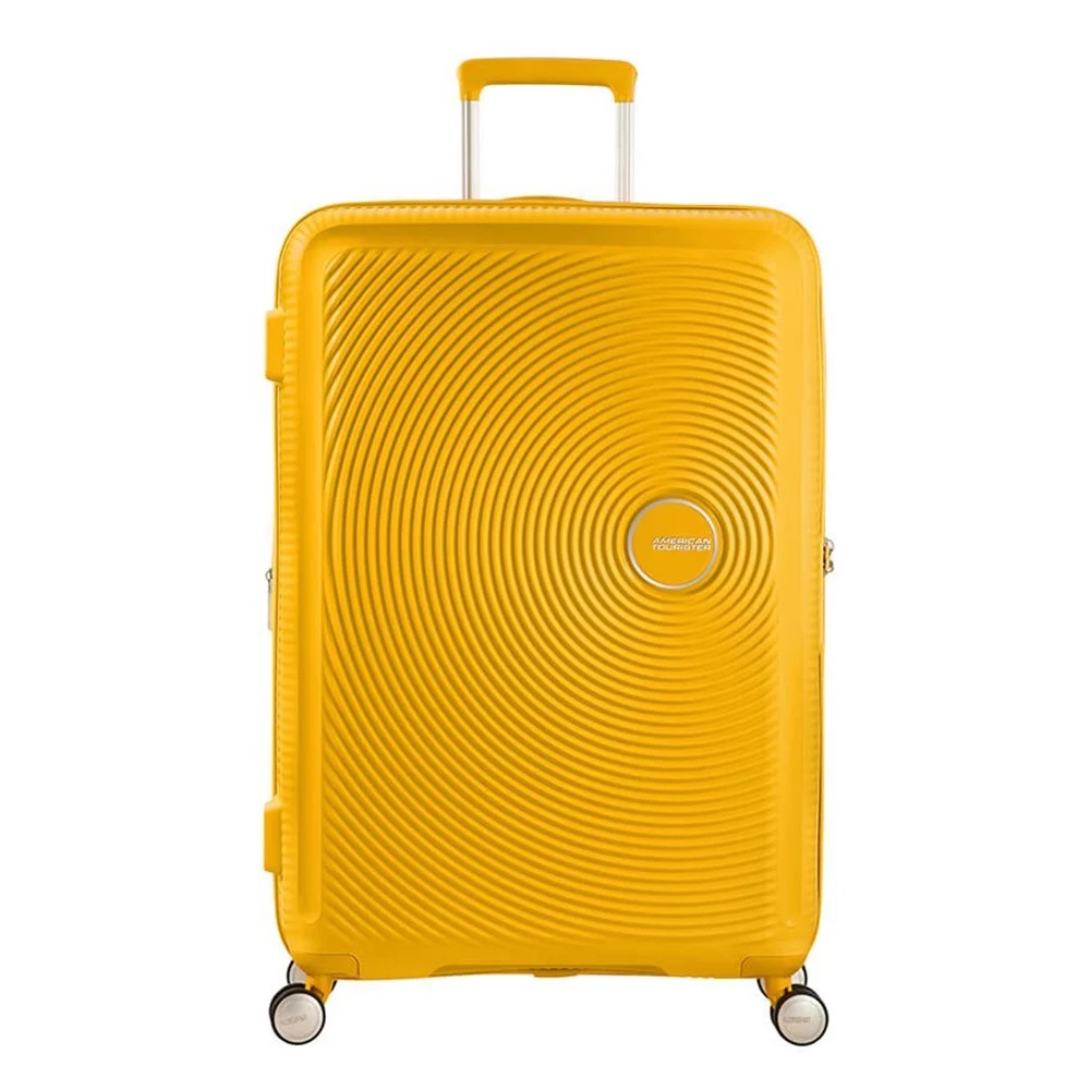 American Tourister Soundbox Spinner 77 Expandable Golden Yellow - Koffers
