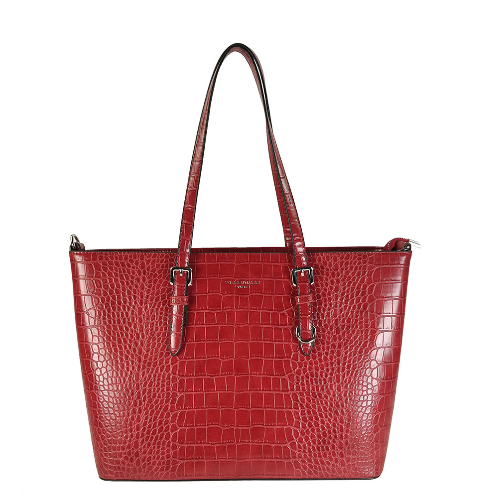 Flora & Co Shoulder Bag Shopper Croco Red