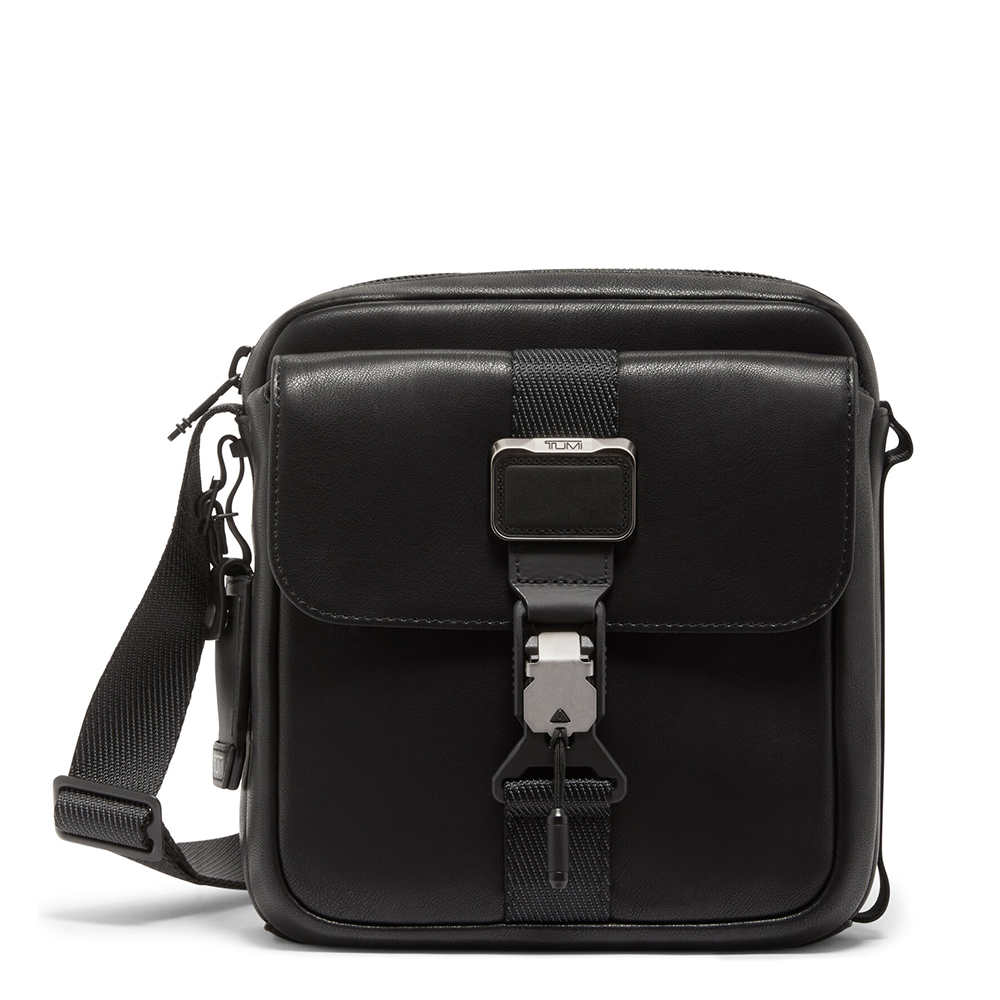 Tumi Alpha Bravo Junior Crossbody Black Leather