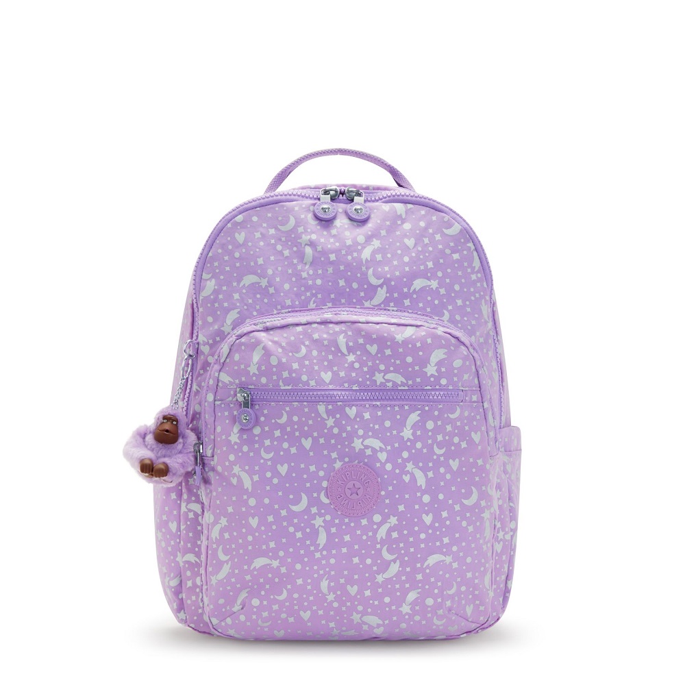 Kipling SEOUL Unisex Rugzak - Galaxy Metallic