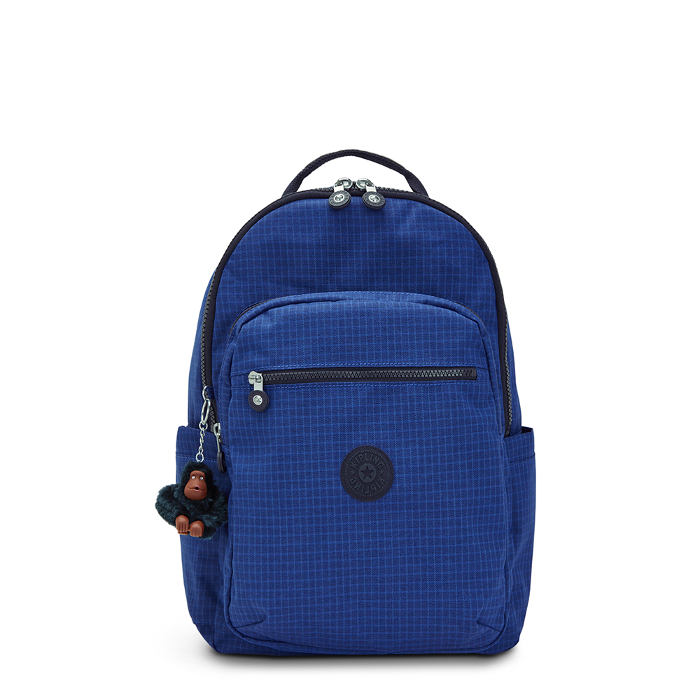 Kipling SEOUL Rugzak, 27 Liter, 15 inch laptopvak - Worker Blue Rs