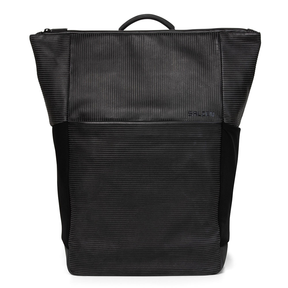 Salzen Vertiplorer Plain Backpack Leather Aligned Smoke