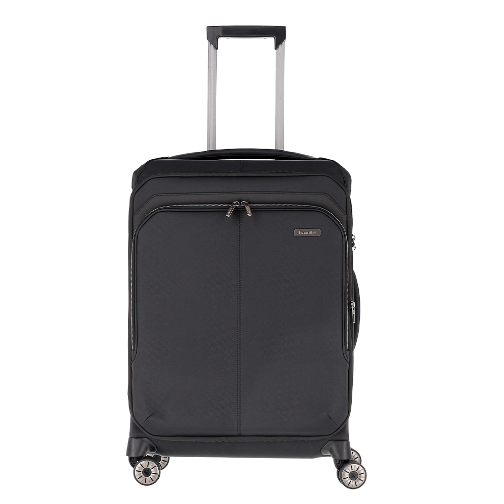 Travelite Priima 4 Wheel Trolley M 68 cm Expandable Black