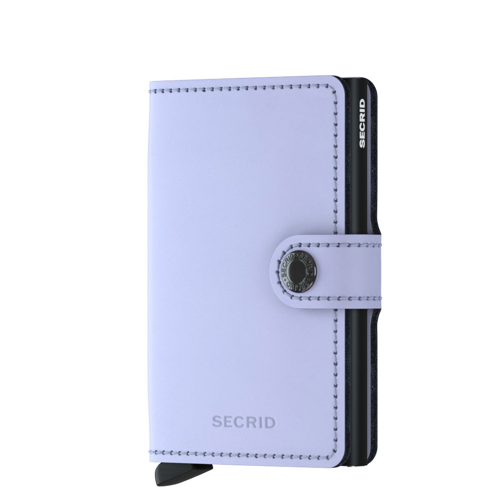 Secrid Mini Wallet Portemonnee Matte Lilac Black - Dames portemonnees