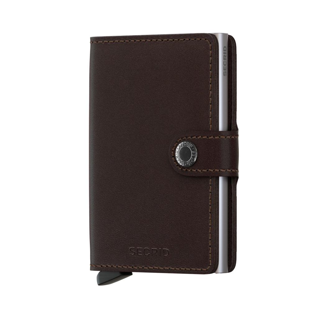 Secrid Mini Wallet Portemonnee Original Dark Brown - Dames portemonnees