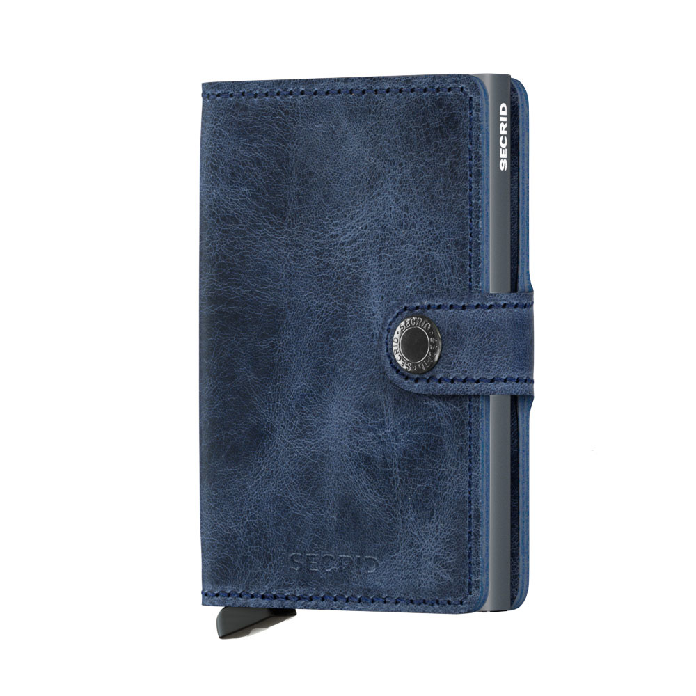 Secrid Mini Wallet Portemonnee Vintage Blue - Dames portemonnees
