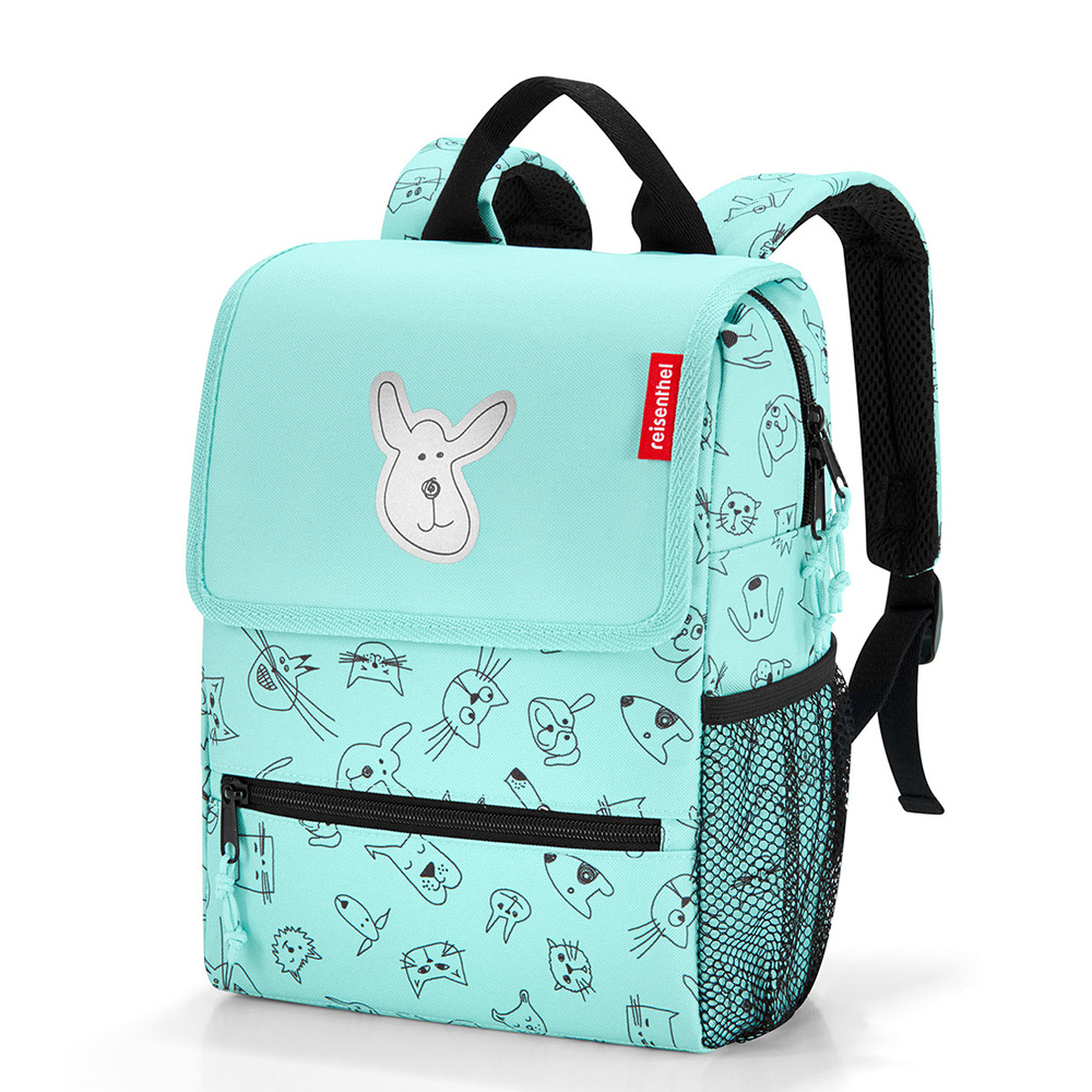 Reisenthel Backpack Kids Cats And Dogs Mint - Casual rugtassen