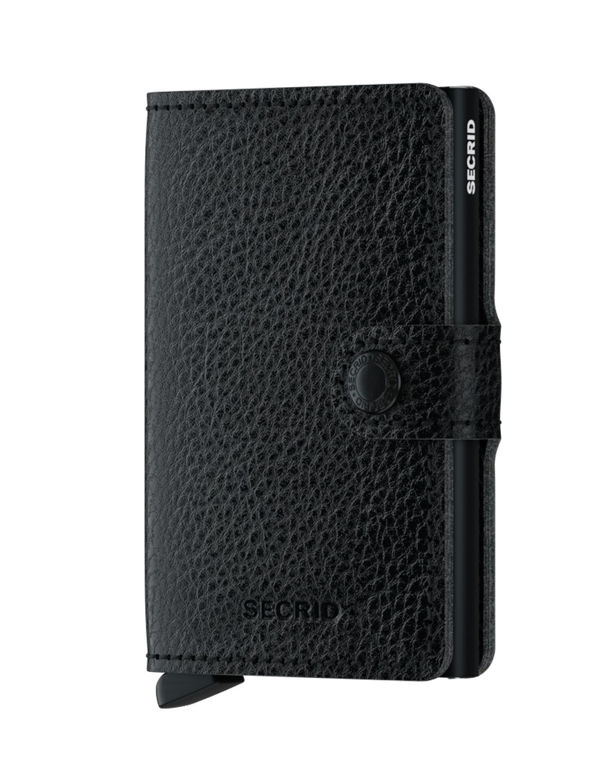Secrid Mini Wallet Portemonnee Veg Black - Black