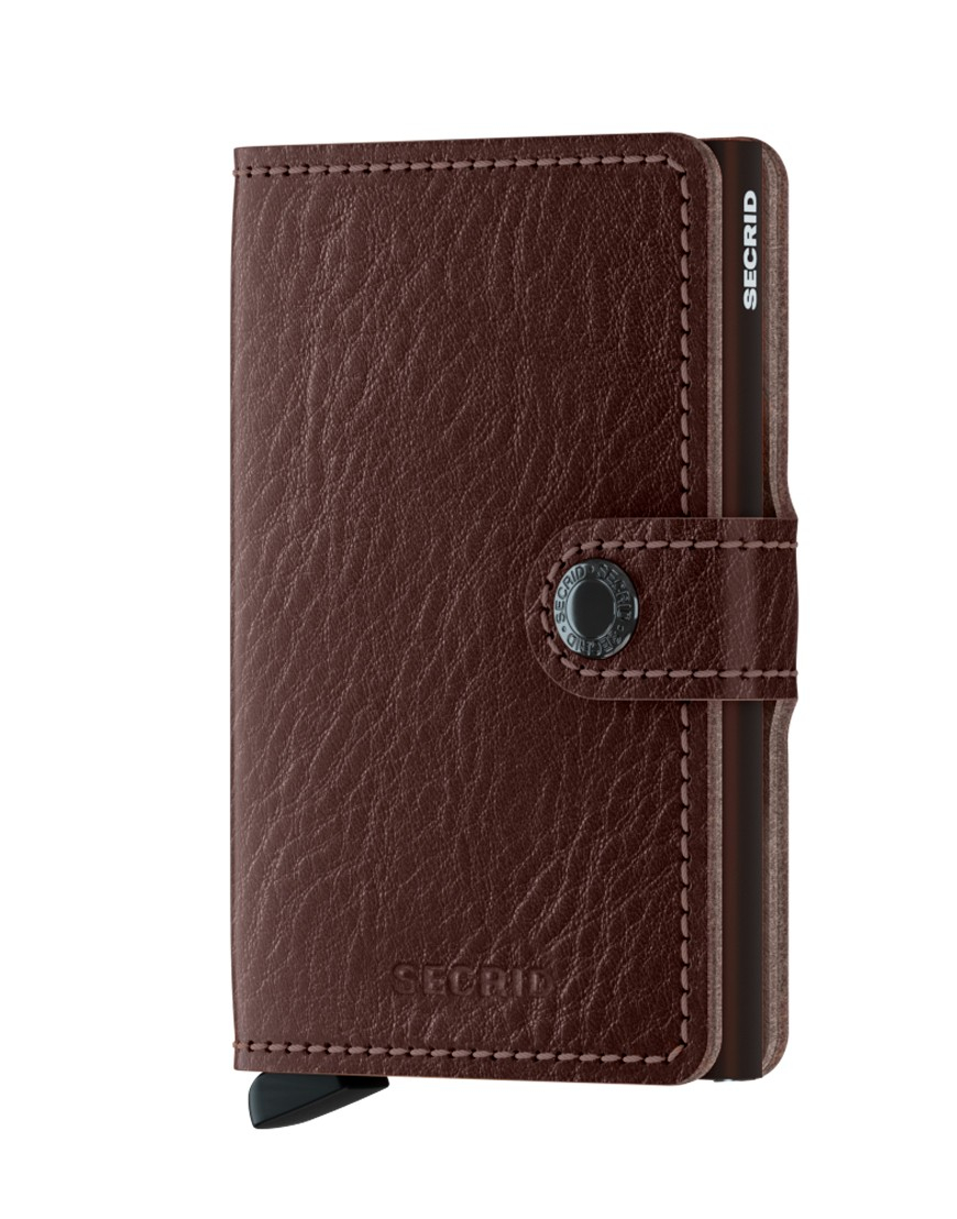 Secrid Mini Wallet Portemonnee Veg Espresso - Brown - Dames portemonnees