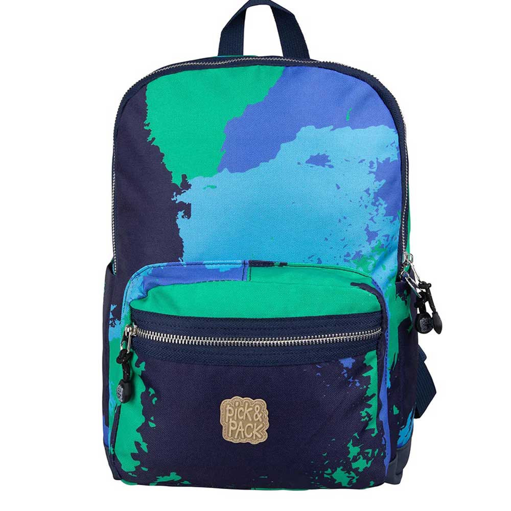 Pick & Pack Laptop Rugzak / Rugtas / Laptoptas / Werktas - Faded Camo - Blauw - 13 inch