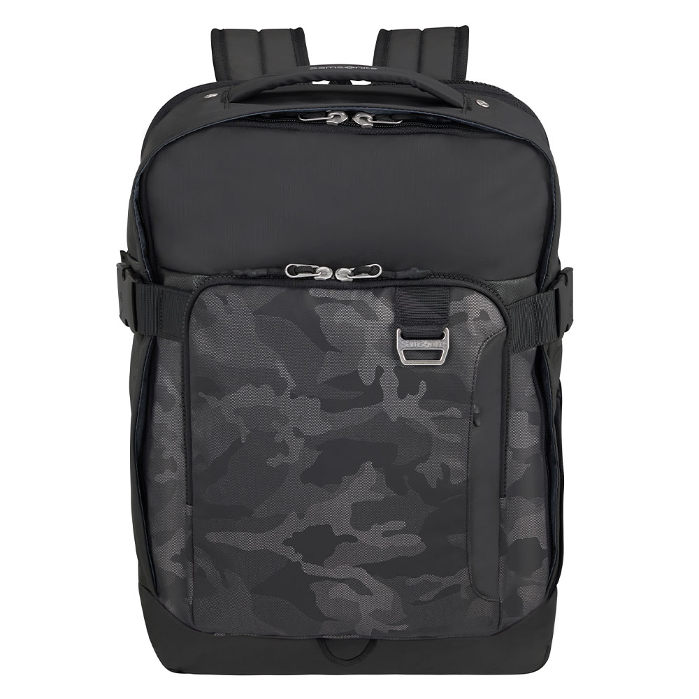 Samsonite Midtown Laptop Backpack L 15.6 Expandable Camo Grey - Laptop rugtassen