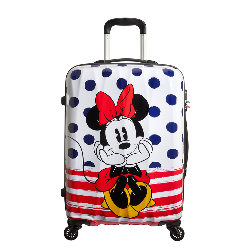American Tourister Disney Legends Spinner 65 Minnie Blue Dots - Harde koffers