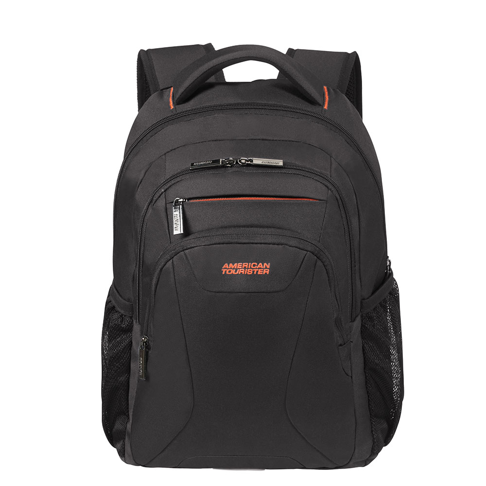 American Tourister AT Work Laptop Backpack 13.3-14.1 Black/Orange - Laptop rugtassen