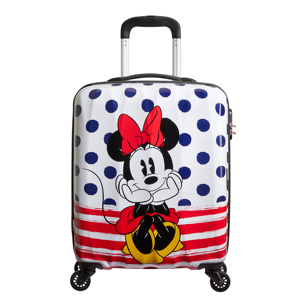 American Tourister Disney Legends Spinner 55 Minnie Blue Dots - Harde koffers