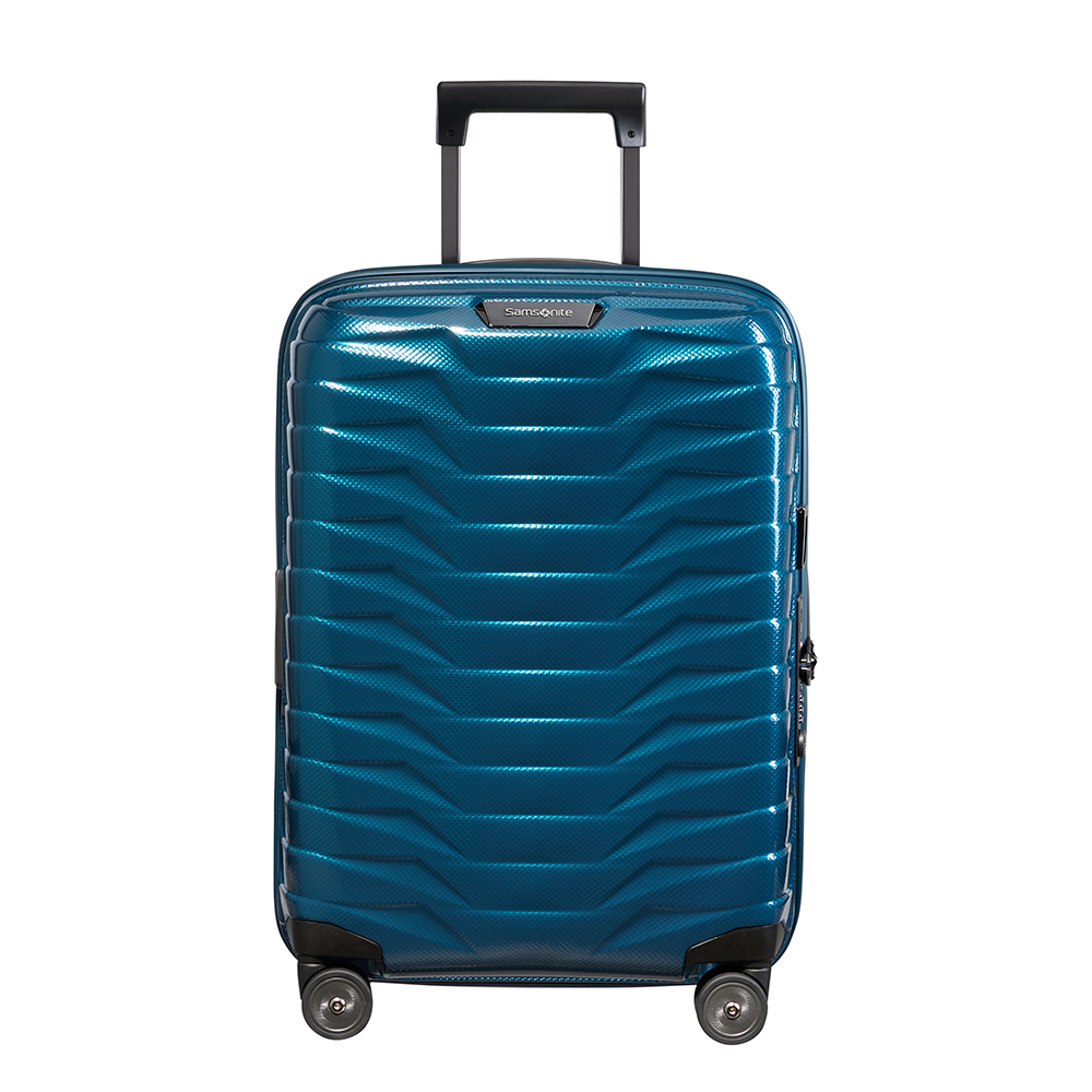 Samsonite Proxis Spinner 55 Expandable Petrol Blue - Harde koffers