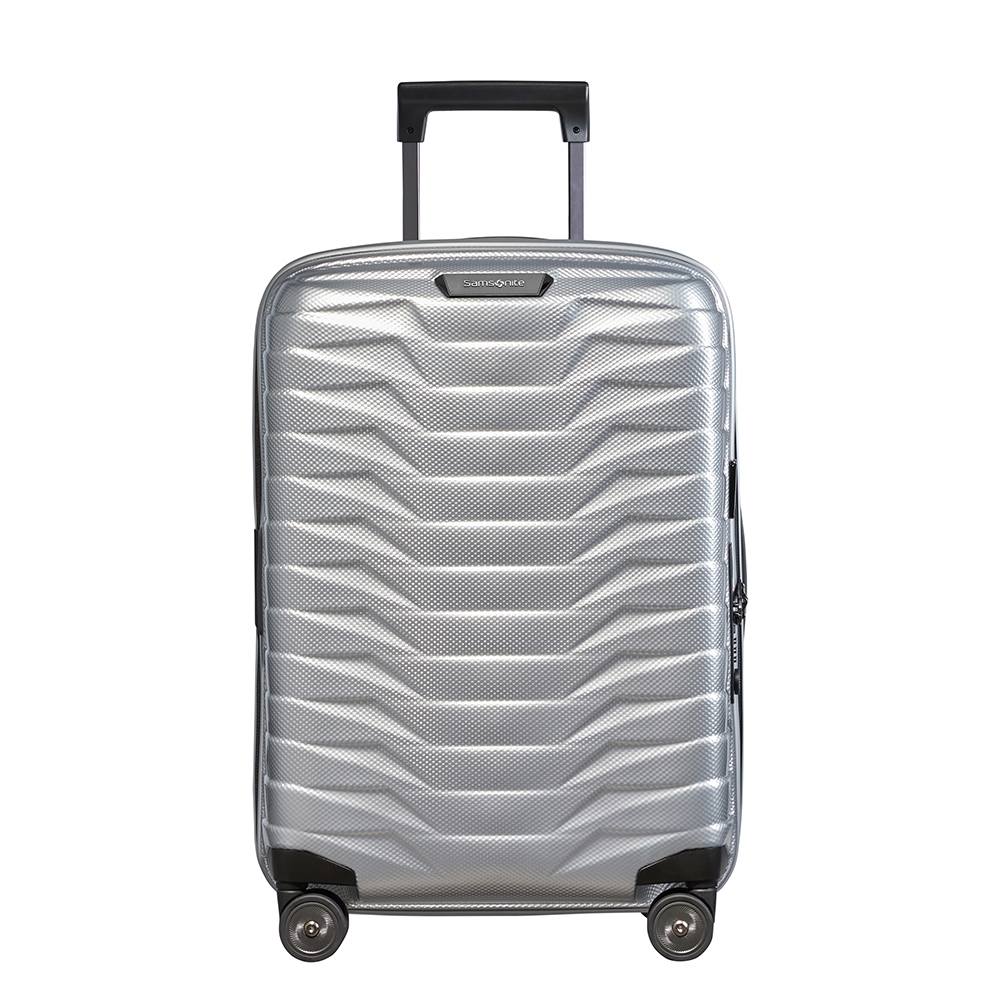 Samsonite Proxis Spinner 55 Expandable Silver - Harde koffers