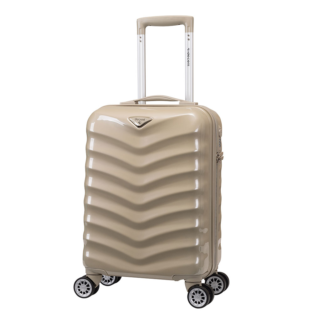 Decent Exclusivo-One Handbagage Trolley 55 Champagne - Harde koffers