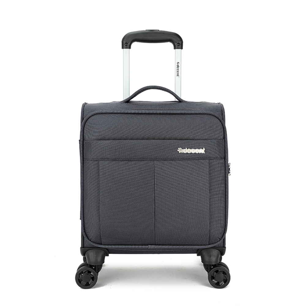 Decent D-Upright Kleine Handbagage Koffer - 42 cm - 29 Liter - TSA Slot - Grijs