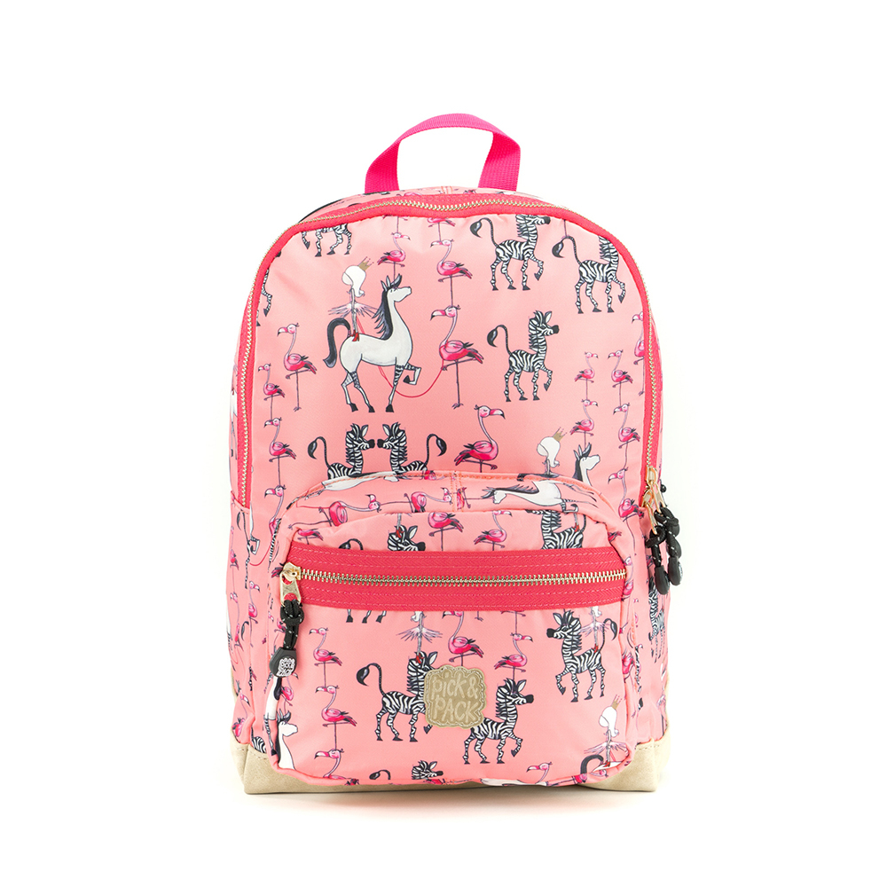 Pick & Pack Rugzak M Royal Princess Bright Pink - Kinder rugtassen