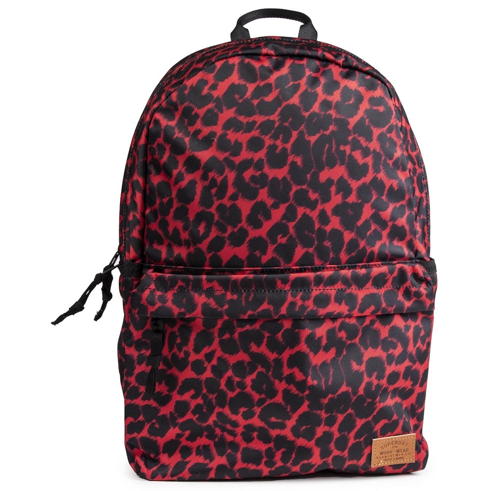 Superdry Montana Vintage Printed Backpack Red Leopard