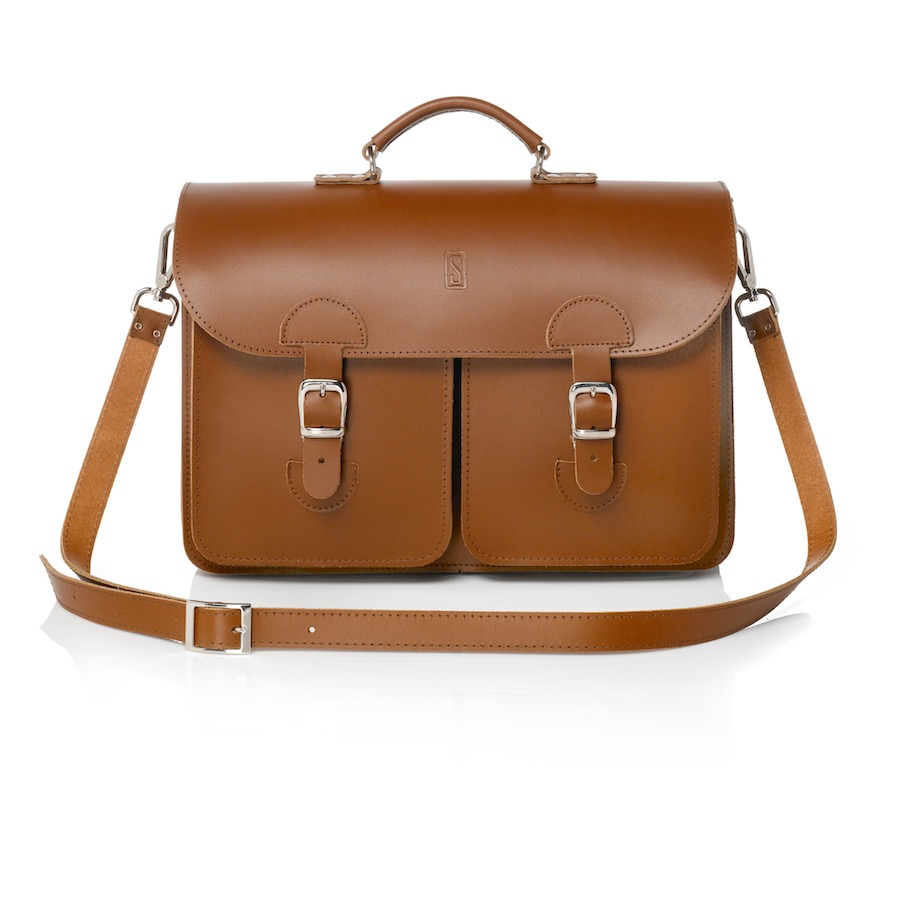 OldSchool Bags Schooltas Extra Large Kastanje Bruin - Schoudertassen