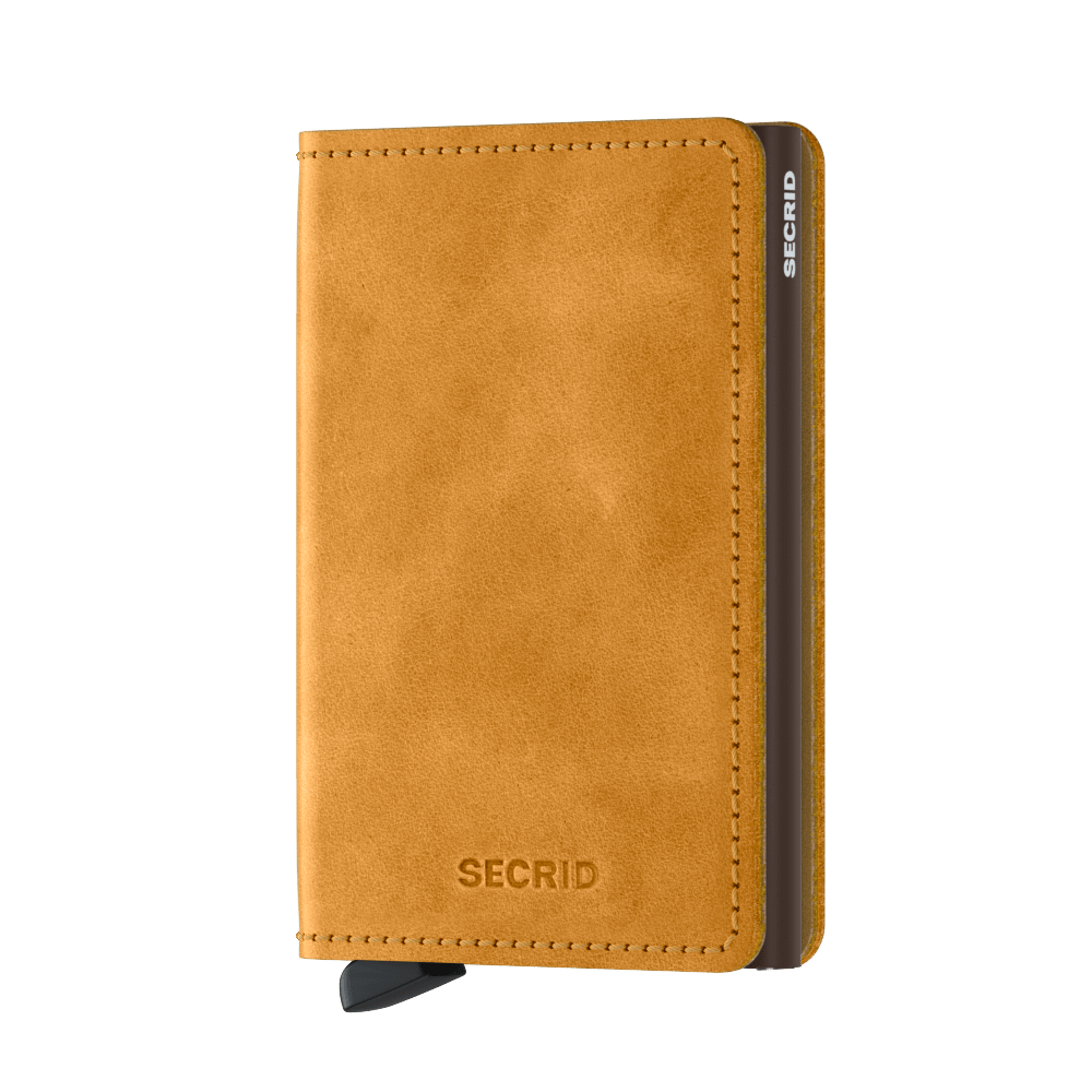 Secrid Slim Wallet Portemonnee Vintage Ochre - Dames portemonnees