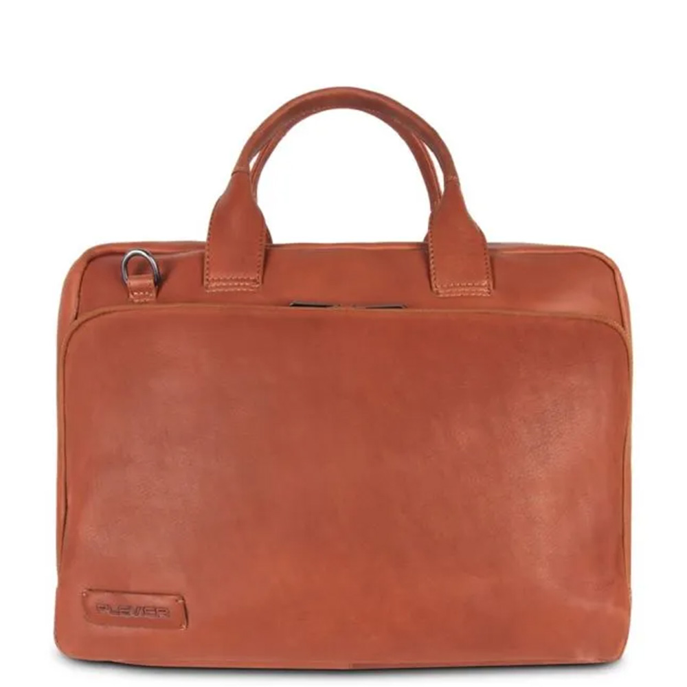 Plevier Shard laptoptas 15.6 inch cognac.