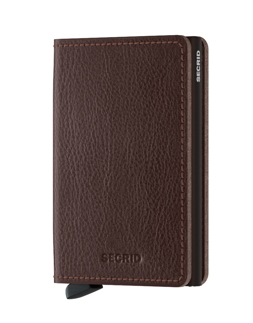 Secrid Slim Wallet Portemonnee Veg Espresso - Brown - Dames portemonnees