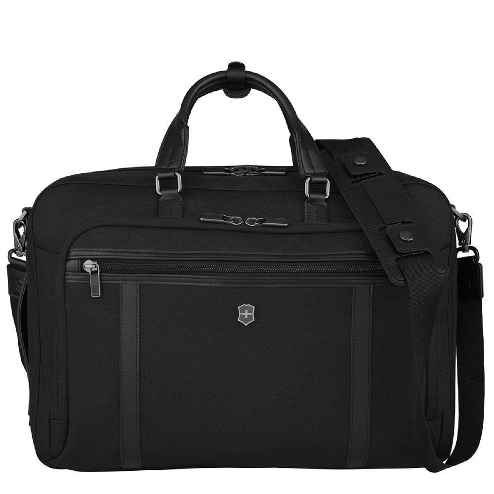 Victorinox Werks Professional Cordura 2-Way Carry Laptop Bag Black - Laptop schoudertassen