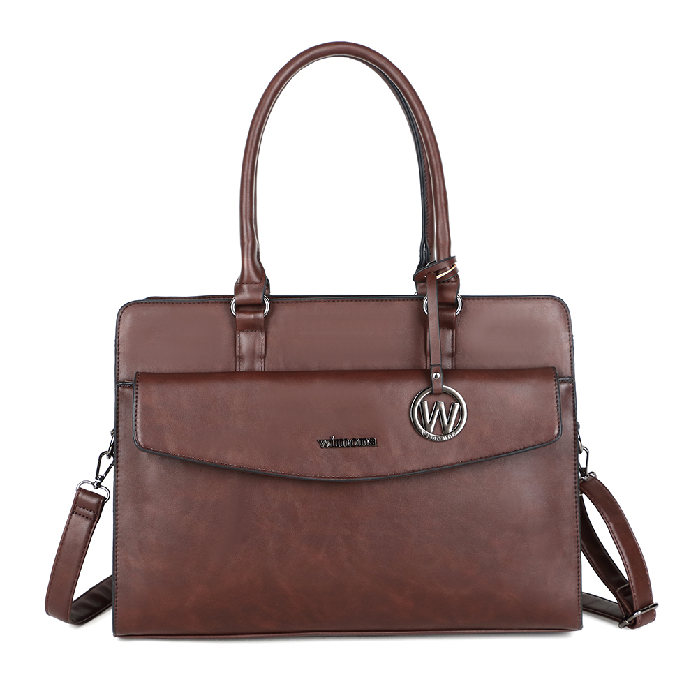 Wimona Valentina Schoudertas Laptop 15.6 Dark Brown